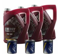15L Olio Motore MANNOL Energy Formula PD 5W-40 3xFlush Motore