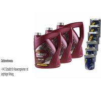 15L Olio Motore MANNOL Energy Premium 5W-30 3xLeak-Stop+Motor Doctor
