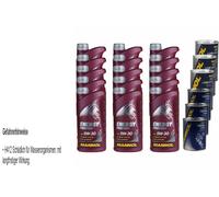 15L Olio Motore MANNOL Energy Premium 5W-30 3xStop Perdite+Flush Motore