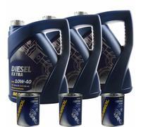 15L Olio Motore MANNOL SAE 10W-40 DIESEL EXTRA 3xFlush Motore