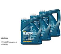 15L Olio Motore MANNOL Trattore Superoil 15W-40 3xLeak-Stop + Motor Doctor Flush