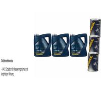 15L Olio Motore MANNOL TS-1 SHPD 15W-40 3x MANNOL Leak-Stop ADDITIVO