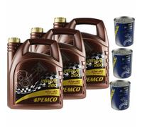 15L olio motore pemco idrive 260 10W-40 3x mannol Motor Doctor