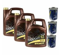 15L olio motore pemco idrive 350 5W-30 3x mannol Motor Doctor Additivo