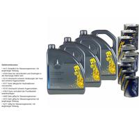 15L Olio Motore Sintetico Mercedes 5W-40 MB 229.5 3xLeak-Stop+Motor Doctor+Flush