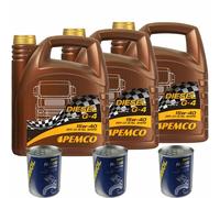 15L PEMCO DIESEL G-4 SHPD 15W-40 Olio Motore API CI-4/SL ACEA A3/B4 E7 JASO DH-1