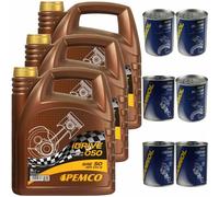 15L PEMCO idrive 050 olio motore Api CH-4 SAE 50 Incl. Motore Flush Dottore