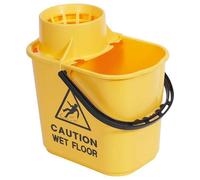 15L Riciclato Professionale Secchio E Strizzatore a Rullo, Yellow - 102946 -