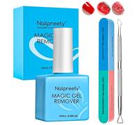15ml Solvente per Smalto Semipermanente,Remover Semipermanente Unghies,Remover Semipermanente Unghie con lima per unghie e Spingi Cuticole,Gel Nail Polish Removers,Togli in 3-5 Minuti