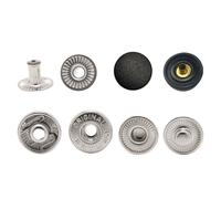 15mm Bottoni Automatici S Molla Ottone per Borse Abbigliamento Denim Jeans