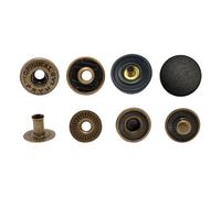 15mm Bottoni Automatici S Molla Ottone per Borse Abbigliamento Denim Jeans