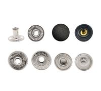 15mm Bottoni Automatici S Molla Ottone per Borse Abbigliamento Denim Jeans