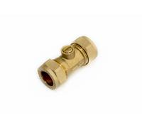 15mm Ottone Massiccio Isolante Valvola Con Taglio Compressione Raccordi Pacco 10