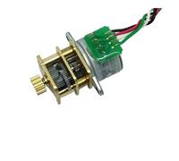 15mm Reduction Stepper electronic starter DC 5V-12V Large Torque Precision 150:1 Full Metal Gear Reducer Box with 10 Teeth Copper Gear NWPNLXEA