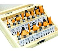 KIT 15 FRESE PER LEGNO GAMBO CODOLO MM.8 TOLSEN 75681 PER FRESATRICE VERTICALE