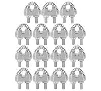 15pcs da 1/16 pollice M2 M2 in acciaio inossidabile Clip Clip Clip U bullone a sella