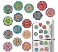 15pcs Mandala 2D acrilico DIY Diamond Art Frigo Magnete Kit CN748