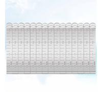 15pcs Metallo Clip per cucire clip per orlo per clip da 3 pollici Righello di