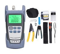 15Pcs Optical Fiber Power Meter Kit -70~10dbm, Optic Cable Tester Tool Set, Easy Carrying Oxford Bag, Simple Operation, Wide Testing Range for Communication