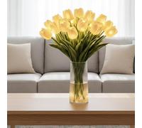 15PCS Radiant Romantic Tulip Light,Twinkling Tree Tulips Led Night Light, 2026 New Flower Shaped Ambient NightLamp,LED Lighted Artificial Flowers that NeverFade for Bedroom Bedside,Mother's Day
