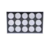 15PCS rotondo acrilico gioielli display contenitore da collezione custodia di facile accesso vite top custodia da collezione per pietra sciolta, フリーサイズ
