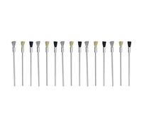 15Pcs/Set Steel Nylon Brass Pen Brush Polishing Wire Brushes for Removing Burrs Dust 100mm