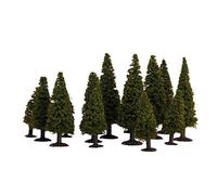 15pz Alberi Cedro Piante Modello Treno Verde Paesaggio Layout Scala Misto