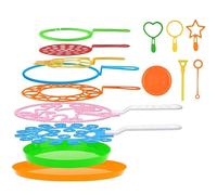 15PZ Big Bubbles Wand Kit per Bambini Making Toy Colorato per At7535