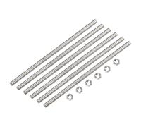 15pz M3x200mm Completamente Filettata Asta con 15pz Esagonali Dadi,0,5mm