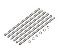 15pz M5x200mm Completamente Filettata Asta con 15pz Esagonali Dadi,0,8mm