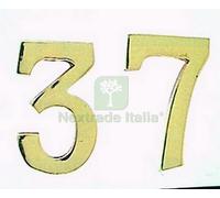 15PZ NUMERO CIVICO IN OTTONE "1" MM.100: