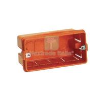 15PZ SCATOLA RETTANGOLARE FRUTTI INCASSO MARLANVIL PP GIALLO POSTI 6: