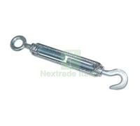 15PZ TENDITORE OCCHIOLO E GANCIO ZINCATO WORKIT M8 O.MM 11 A.MM 10: