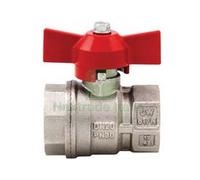 15PZ VALVOLA A SFERA F F CON MANIGLIA A FARFALLA "VIENNA" ART.118 FF 1 2" PRESS: