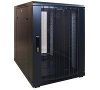 DSIT Armadio server mini 15U con sportello perforato 600x600x860mm (LxPxA) - Nero