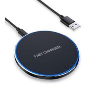 15W Caricabatterie Wireless Charger, Caricatore Wireless per iPhone 14/15/13/12/11/ PRO/XS Max/XR/XS/X, Samsung Galaxy S22/S21/S20/S10, LG/Xiaomi/Huawei