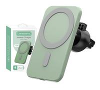 15W Caricatore Wireless Auto Compatibile con Mag-Safe, Supporto Telefono Auto Magnetico, Ricarica Wireless Auto iPhone SE 8 X 11 12 13 14 15 (verde)