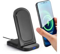 15w Caricatore Wireless per iPhone, Ricarica Wireless per Samsung Galaxy S26/S25/S24/S23/S22/S22+/S21/S20/S10/S9/S8/S7 Note 20, Base di Ricarica per iPhone 17/Air/16/15/14/13/12/11/X/XS/XR/8/8 Plus