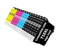 15X 16XL Multipack Compatibile con Epson 16 Epson 16XL Cartucce per Workforce WF-2750DWF WF-2760DWF WF-2660DWF WF-2650DWF WF-2630WF WF-2540WF WF-2530WF WF-2510FN WF-2010W, 6BK/3C/3M/3Y