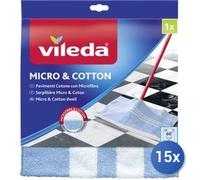 15x Bundle Vileda Pavimenti Cotone Con Microfibra 50X50Cm 1Pz