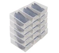 15x DynaSun PP368T Scatola Box Porta Scarpe Trasparente Uomo Donna Salvaspazio