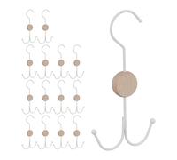 15x grucce porta cinture appendini appendi cinte cravatte borse metallo legno
