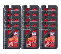 15X Liqui Moly Moto 4T Sintetico Olio Motore Offroad Race 10W-50 Moto 1L