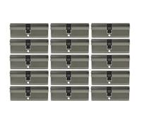 15X Profilo Cilindro 65Mm 30/35 Not + Pericolo 75 Chiave Insieme Serratura