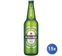 15x Stock Heineken Birra Bottiglia 66Cl Vetro
