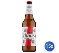 15x Stock Ichnusa Birra Bottiglia 66Cl Vetro