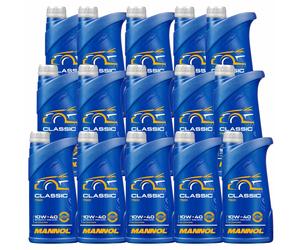 15x1 Litro Mannol Classic 10W-40 olio motore Api Sn / CH-4 Acea A3/B4 Jaso MA2