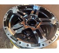 15X5 Turismo Nero Camper Rv Ruota 5-4.5 15 INCH 5x4.5 Rimorchio Città Diretta