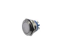 16/19/22mm Impermeabile Interruttore del pulsante di avvio Barca Istantanea Interruttore di alimentazione in metallo 5/8 "3/4" 7/8 "Foro di montaggio 0-250V 1N