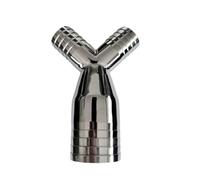 16 19 25 32 38 45 51 mm Riduttore for tubo flessibile a Y a T a 3 vie in acciaio inossidabile 304 Raccordo for tubo Homebrew(63-51-51mm)